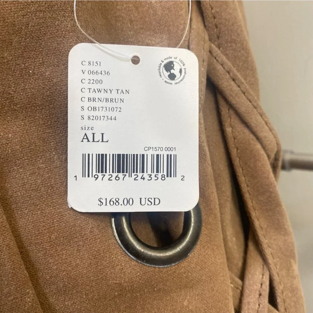 NEW Urban Outfitters WTF Maverick Tote Bag in Tawny Tan